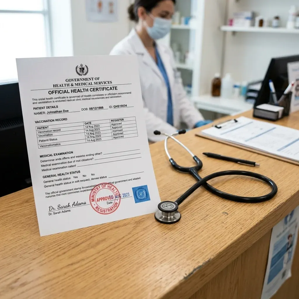 Occupational Health Card Typing