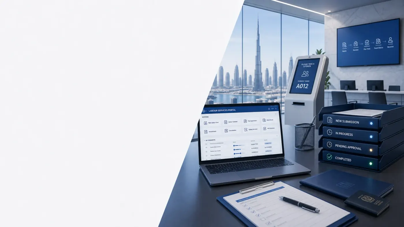 Tasheel and Amer government typing services in the UAE