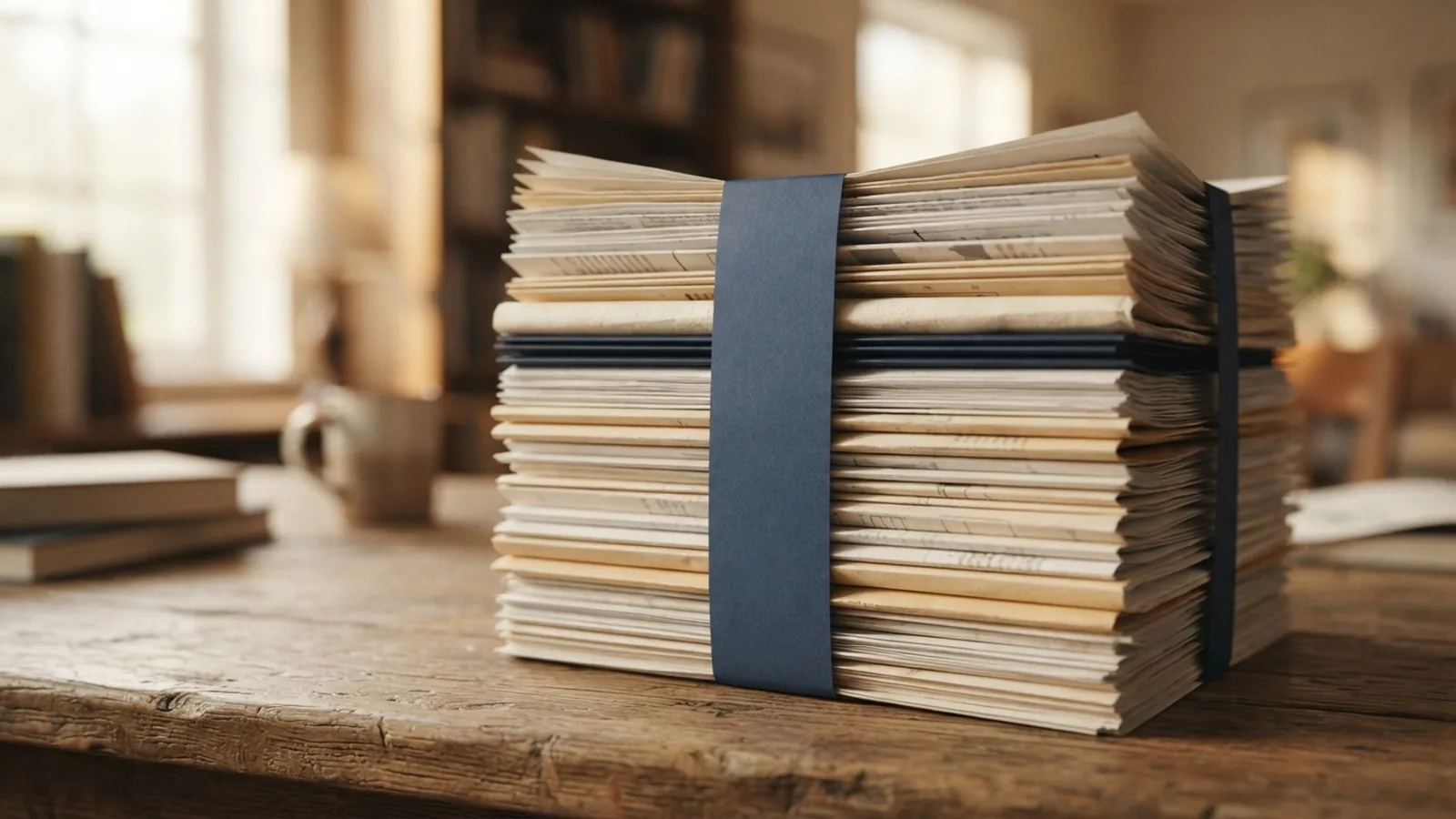 Educational documents stacked ready for an attestation chain