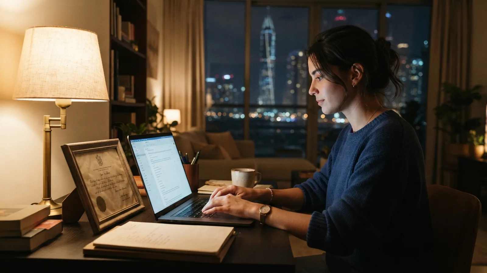Applicant requesting reissued university records by email in Dubai