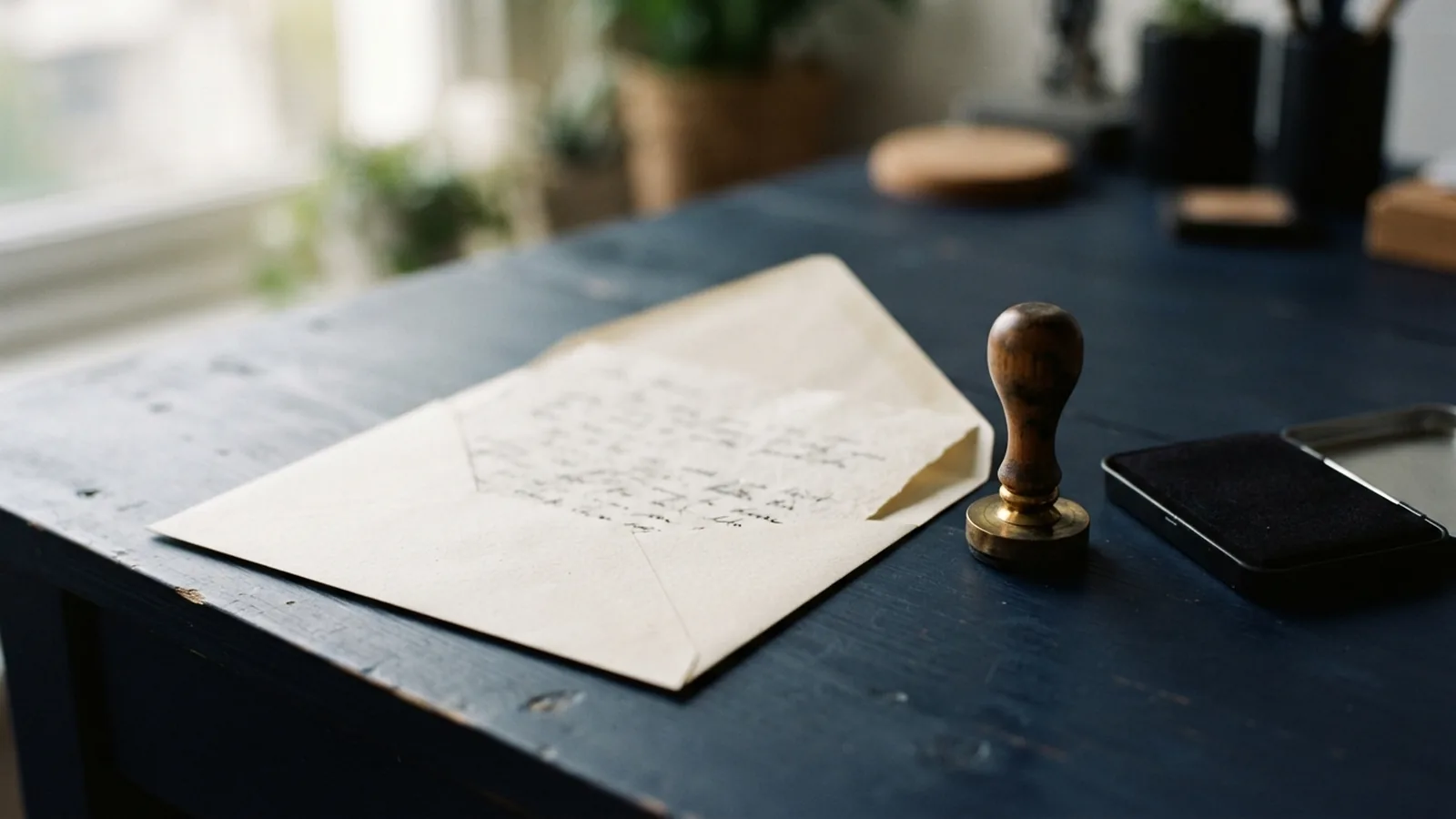 Notary stamp and a formal revocation letter prepared for service