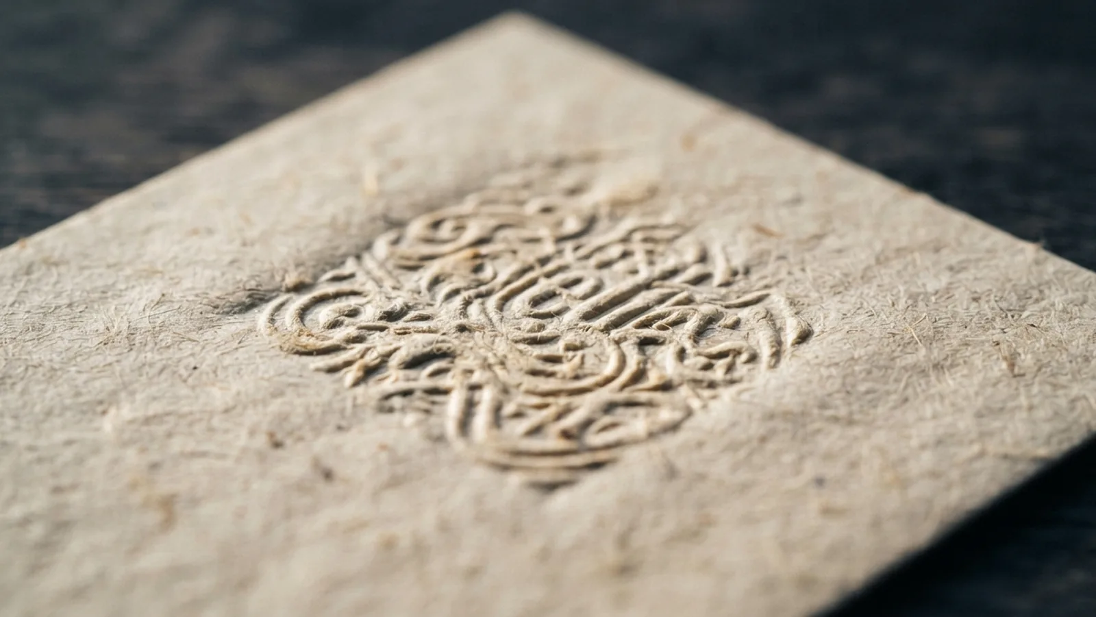 Notary seal being applied to a short legal deed